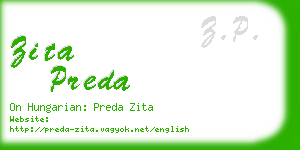 zita preda business card